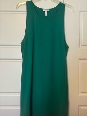 Leith Emerald Green Sleeveless Shift Dress